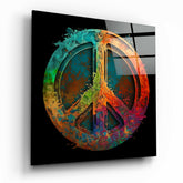 Peace Glass Wall Art  || Designer Collection | Insigne Art Design.